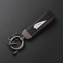 Prabangus odinis motociklo raktų pakabukas Grandinėlė Dirželis Dovana Indian CHIEF Chieftain Roadmaster Scout Springfield raudona
