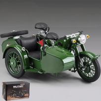 1:10 Ural M72 Šoninio Vežimėlio Motociklo Aliuminio Metalo Liejinio Modelis Motociklas Klasikinis Retro Imitacija Namų Interjero Dekoras Pomėgiai