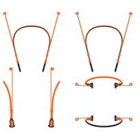 Anti-Lost Earbuds Strap For Galaxy Buds3 FE(2025)/3 Pro/3 Flexible Hanging Neck Lanyard Soft Silicone Sports Neckband Strap oranžinė