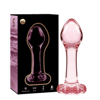 Ibiza Nebula Series Model 2 Intimate Plug Borosilicate Glass Pink 11cm