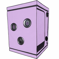 SECRET DOME KINK CLUB SCANDALE Intimate Play Cabin Purple 100x100x140cm