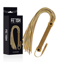 Fetish Submissive Origen Vegan Leather Impact Whip 28cm Black