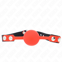 KINK Model 2 Silicone Ball Gag 4 cm with Lock, Adjustable 60x2 cm Strap