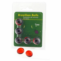 Taloka 5 Brazilian Aroma Balls Strawberry Scented Intimate Massage Oil