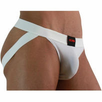 BURN 007 Jockstrap White S - Lycra Comfort & Modern Design