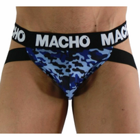 Macho MX28MA Jockstrap Military Blue S - Lycra Comfort & Support
