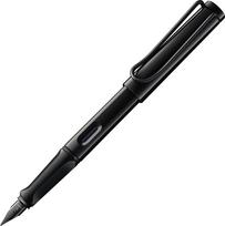 Lamy Plunksnakotis Safari F, juodas, su 6 spalvotų žiedų rinkiniu
