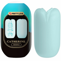 Pretty Love Masha Blue Intimate Sleeve System, TPR, Waterproof, Compact