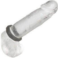 CalExotics Alpha Prolong Silicone Ring Grey - Seamless Comfort Enhancer 2.5 cm
