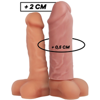 VirilXL Liquid Silicone V3 Anatomical Extension Sleeve 8.5cm Transparent