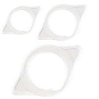 JOYDIVISION MAXIMUS Anatomical Support Ring Set XS/S/M, Flexible Silicone