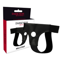 Darkness Adjustable PU Leather Harness with Universal Opening, One Size