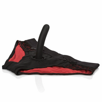 CalExotics Scandal Red Panty Set L/XL with Anatomical Silicone Accessory