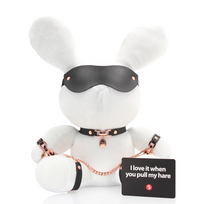 Velvet White Bondage Rabbit Large - Decorative Plush by Rimba