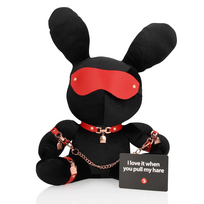 Rimba Velvet Rabbit Accessory Large Black - Soft Plush Collectible