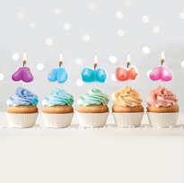 Kheper Games Boob Candle Set - Pack of 5 Decorative Shaped Candles
