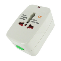 XR Brands Travel Universal Adapter 4-in-1 Worldwide Plug White ABS