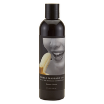 Earthly Body Hemp Seed Banana Massage Oil 237ml - Edible, Nourishing Formula