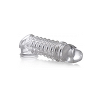 XR Brands Lover Enhancer Sleeve 2/4 cm Soft TPR Transparent Extension