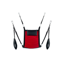Kinklab Red Rectangular Canvas Sling 4-Point System with Foot Supports