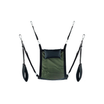 Kiotos Rectangular Polyester Canvas Sling 4-Point with Accessories, Black