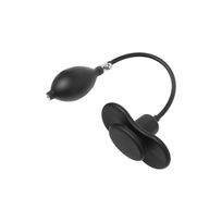 XR Brands Inhibitor Inflatable Adjustable Oral Gag 16in Black