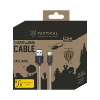 Tactical Fast Rope Kevlar Cable USB-A/USB-C 0.3m / grey