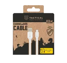Tactical Stitch Thread USB-A/USB-C Cable 0.3m / white