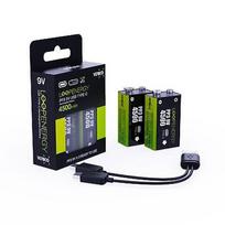 Verico International Co. Verico Loop Energy 9V Block Battery 2-Pack, Li-Ion, 500 mAh