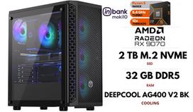 Stacionarus kompiuteris | RYZEN 5 9600X, DDR5 32GB 6000MHz, NVME M.2 SSD 2TB, RX 9070