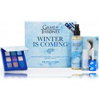 Makeup Revolution Game Of Thrones Winter Is Coming rinkinys (akių šešėliai + makiažo fiksatorius + blizgesys + priklijuojamos blakstienos) - 1 vnt.