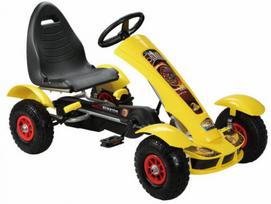 Keturratis Go-Kart F618, geltonas (4-10 metų)