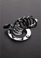 Shots The Spiked Chastity Cage Stainless Steel Adjustable 14cm
