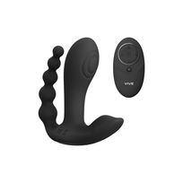 Kata Pulse Wave Dual Motor Vibrator with Remote Control, Black