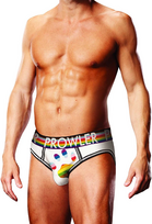 Prowler Oversized Paw Open Brief XS White - Pride Edition Underwear
