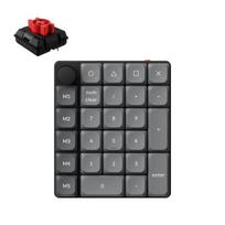 Belaidė kompiuterio klaviatūra Keychron K0 Max Wireless K0M-H1 Keychron Low Profile Milk POM Red, Anglų (US), juoda sp., Keychron K0 Max Wireless (K0M-H1) - US Layout - Hot-Swappable Super Red - Black (Juoda) Mechaninė Belaidė Žaidimų Klaviatūra