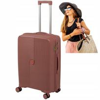 Vidutinio dydžio kelioninis lagaminas Wowbag 7918 M 70L rožinio aukso