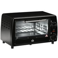 Mini orkaitė 10 l, 750 W, iki 230 °C, 60 min. laikmatis, su skarda ir grotelėmis, juoda, 1 vnt.