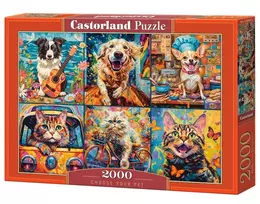 Puzzle 2000 elements Dog Cat Choose Your Pet