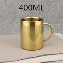 400 ml, Puodelis kavai, Puodelis pagamintas iš nerūdijančio plieno auksas