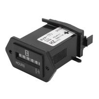 Mechaninis valandų skaitiklis DC10–80V, atsparus vandeniui, skirtas varikliui, generatoriui, valties varikliui, motociklui, sunkvežimiui, traktoriui