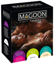 Magoon Massage Oil Set 6 x 50 ml - Assorted Aromas, Nourishing Formula
