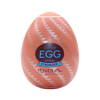 Tenga Egg Spiral Intimate Device, Compact, Brown, 1 Piece