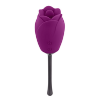 Playboy Pleasure Petal Vibrator Wild Astor - Rose-Shaped Silicone Device