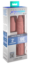 Fantasy X-Tensions Elite 2" Silicone Extension Sleeve, Light, 20.3 cm