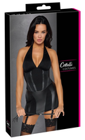 Cottelli Costumes Dominatrix Suspender Dress S Matte Look Black