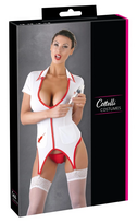 Cottelli Collection Nurse Costume S - White & Red, Short Sleeves