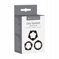 Me You Us Easy Squeeze Žiedų Rinkinys Vyrams, Juodas