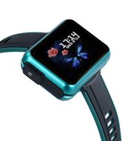 Rainbuvvy T91 Išmanusis laikrodis 1,4 colio Full-touch Ekranas Belaidės 2-in-1 TWS Ausinės IPX6 Vandeniui atsparus Bluetooth 280mAh Baterija Nuimamas Dirželis Sportinis Laikrodis žalia