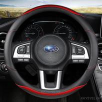 Automobilio vairo dangtelis Neslystantis Anglies Pluošto Oda 38cm Skirtas Subaru Forester Legacy XV BRZ WRX Aukštos Kokybės Auto Aksesuarai raudona